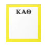Kappa Alpha Theta Black Letters Notepad