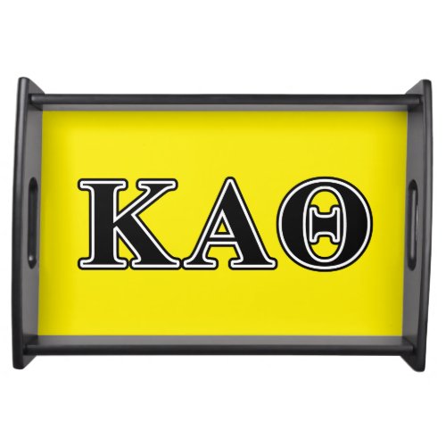 Kappa Alpha Theta Black Letters Serving Tray