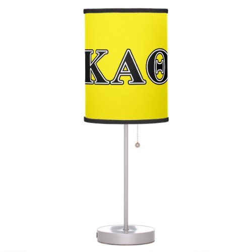Kappa Alpha Theta Black Letters Table Lamp