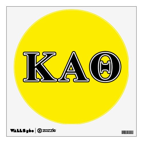 Kappa Alpha Theta Black Letters Wall Sticker