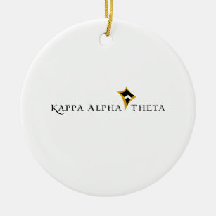 Kappa Alpha Theta Ceramic Ornament