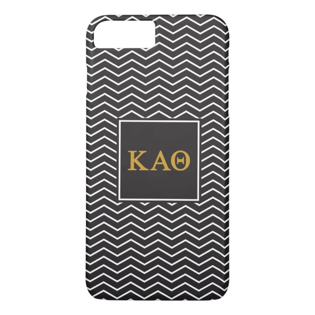 Kappa Alpha Theta | Chevron Pattern Case-Mate iPhone Case (Back)