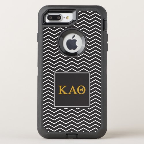 Kappa Alpha Theta  Chevron Pattern OtterBox Defender iPhone 8 Plus7 Plus Case