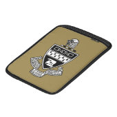 Kappa Alpha Theta Coat of Arms: Black and White iPad Sleeve (Front Bottom)