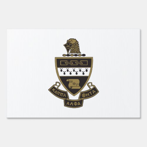 Kappa Alpha Theta Coat of Arms Color Sign