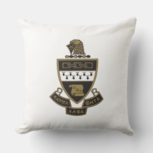 Kappa Alpha Theta Coat of Arms Color Throw Pillow