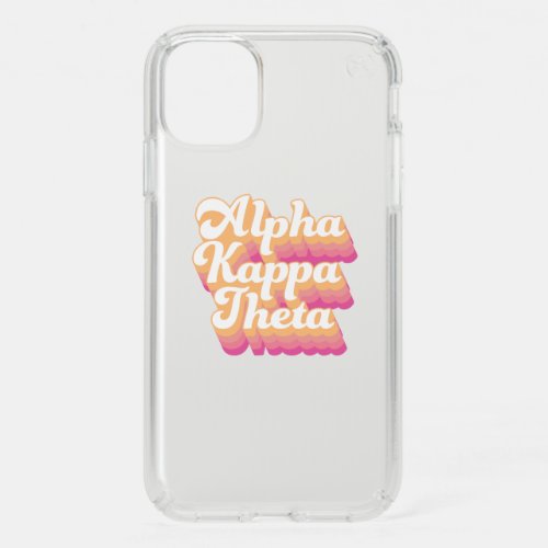 Kappa Alpha Theta  Groovy Script Speck iPhone 11 Case