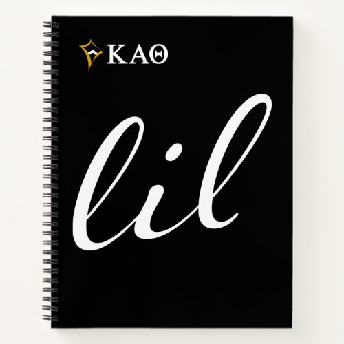 Kappa Alpha Theta  Lil Script Notebook