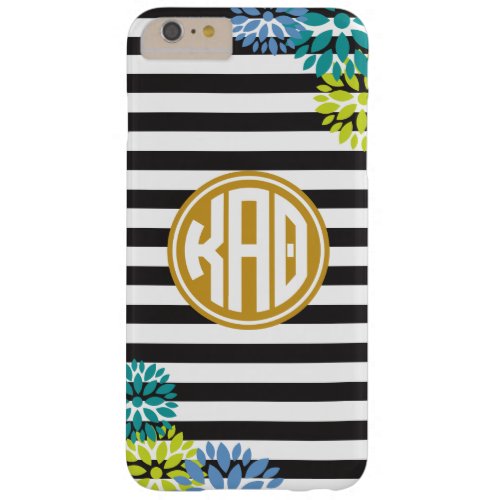 Kappa Alpha Theta  Monogram Stripe Pattern Barely There iPhone 6 Plus Case