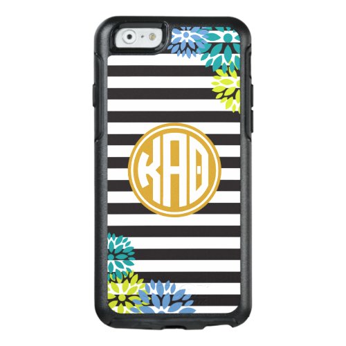 Kappa Alpha Theta  Monogram Stripe Pattern OtterBox iPhone 66s Case