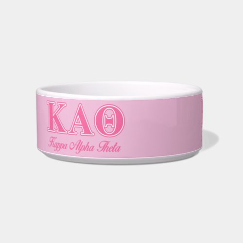 Kappa Alpha Theta Pink Letters Bowl