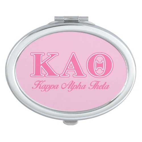 Kappa Alpha Theta Pink Letters Mirror For Makeup