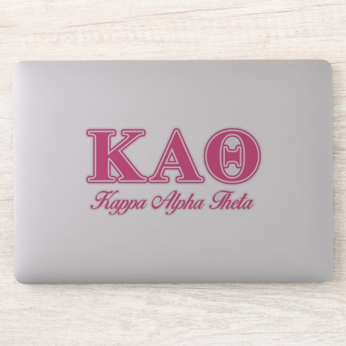 Kappa Alpha Theta Pink Letters Sticker