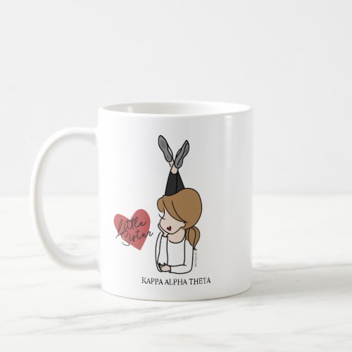 Kappa Alpha Theta  Sorority Little Sis Avatar Coffee Mug