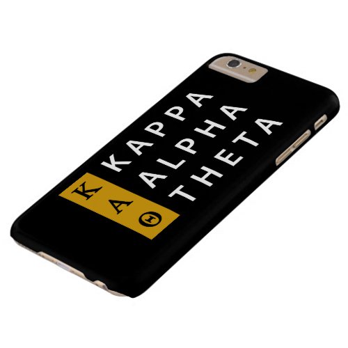 Kappa Alpha Theta  Stacked Logo Barely There iPhone 6 Plus Case
