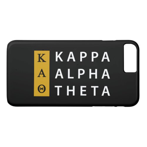 Kappa Alpha Theta  Stacked Logo iPhone 8 Plus7 Plus Case
