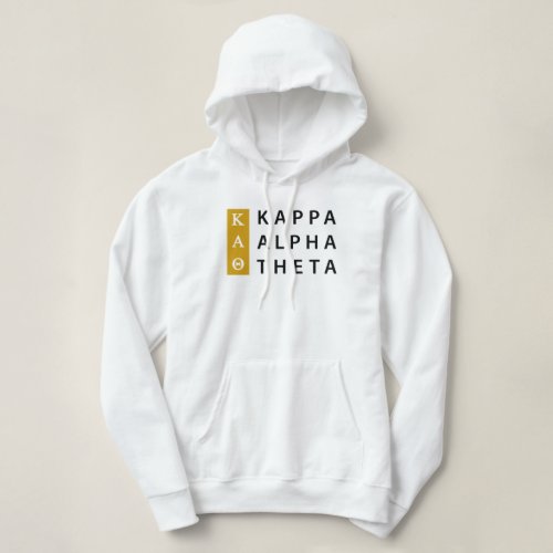 Kappa Alpha Theta  Stacked Logo Hoodie