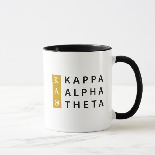 Kappa Alpha Theta  Stacked Logo Mug