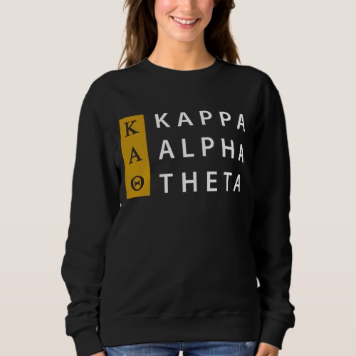 Kappa Alpha Theta  Stacked Logo Sweatshirt