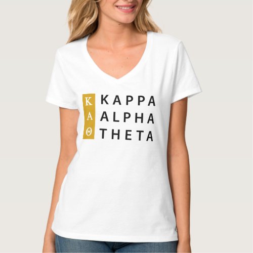 Kappa Alpha Theta  Stacked Logo T_Shirt