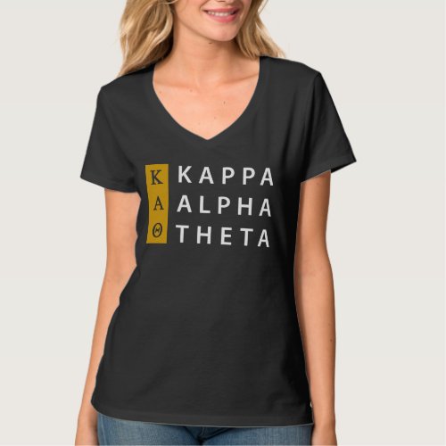 Kappa Alpha Theta  Stacked Logo T_Shirt