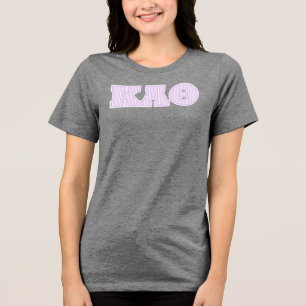 Kappa Alpha Theta Striped Graphic Tri-Blend Shirt