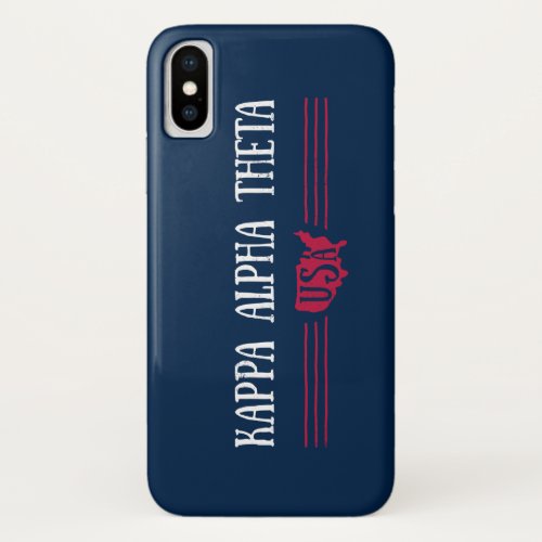 Kappa Alpha Theta  USA iPhone X Case