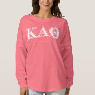 Kappa Alpha Theta White and Black Letters Spirit Jersey