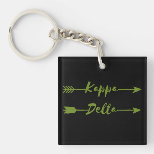 Kappa Delta Arrow Keychain