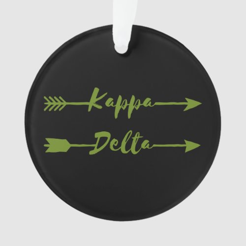 Kappa Delta Arrow Ornament