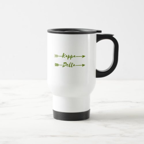 Kappa Delta Arrow Travel Mug