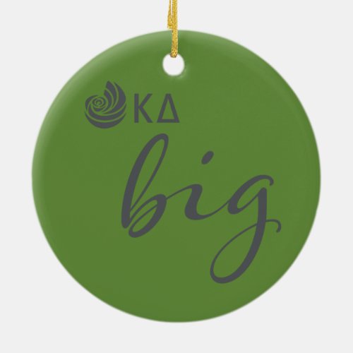 Kappa Delta Big Script Ceramic Ornament