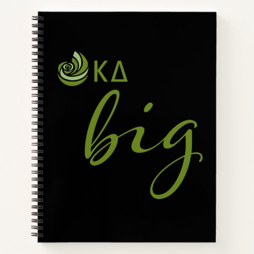 Kappa Delta Big Script Notebook