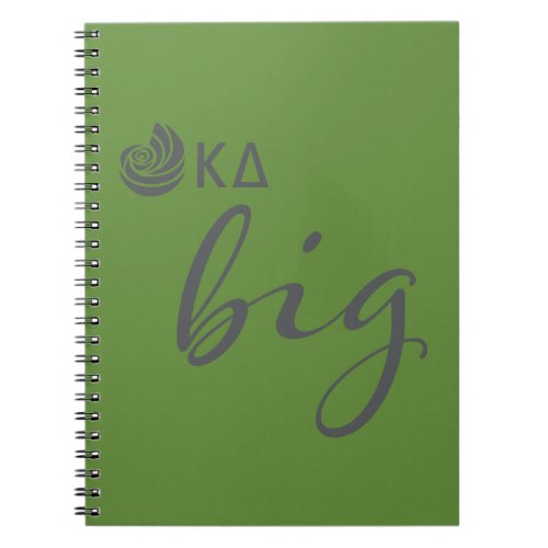 Kappa Delta Big Script Notebook