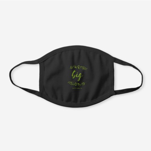 Kappa Delta Big Wreath Black Cotton Face Mask