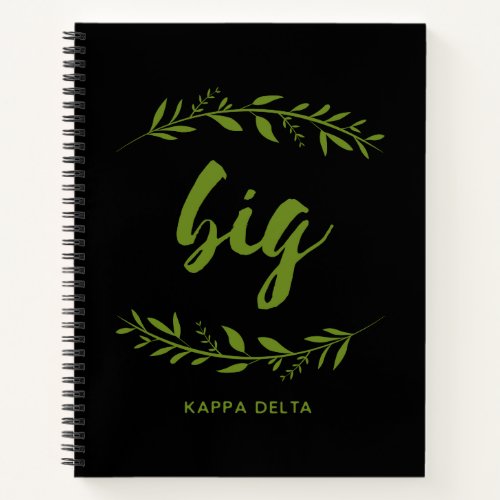Kappa Delta Big Wreath Notebook