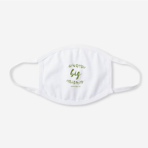 Kappa Delta Big Wreath White Cotton Face Mask