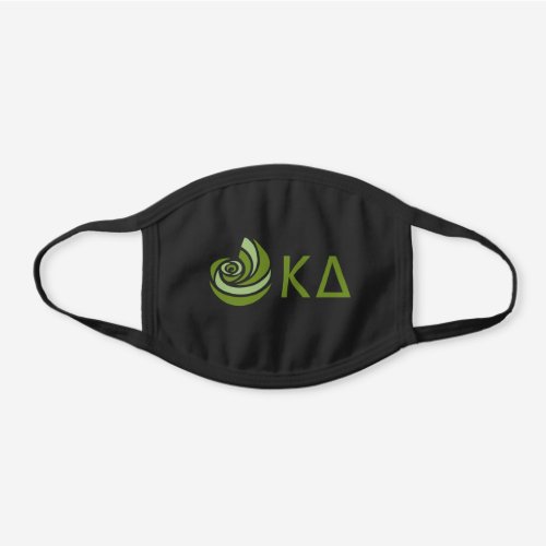 Kappa Delta Black Cotton Face Mask