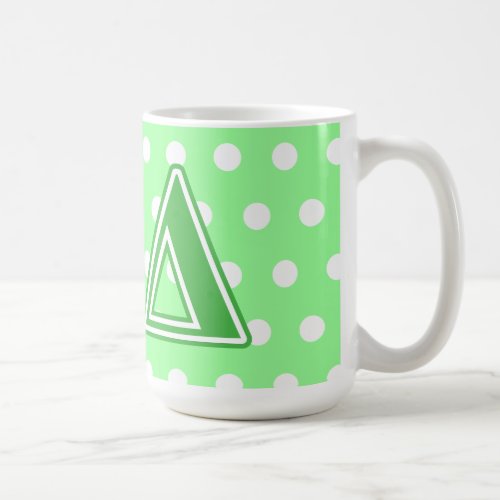 Kappa Delta Green Letters Coffee Mug