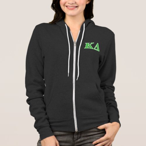 Kappa Delta Green Letters Hoodie