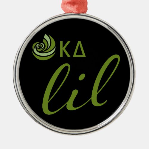 Kappa Delta Lil Script Metal Ornament