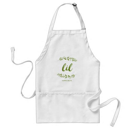 Kappa Delta Lil Wreath Adult Apron