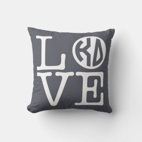 Kappa Delta Love Throw Pillow