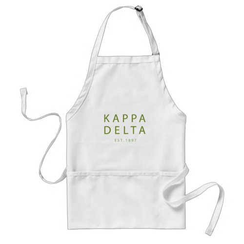 Kappa Delta Modern Type Adult Apron