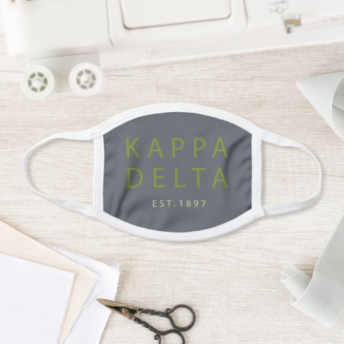 Kappa Delta Modern Type Face Mask