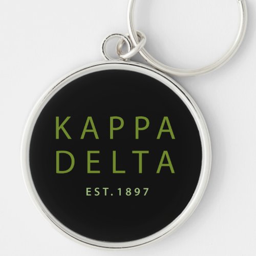 Kappa Delta Modern Type Keychain