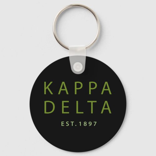 Kappa Delta Modern Type Keychain