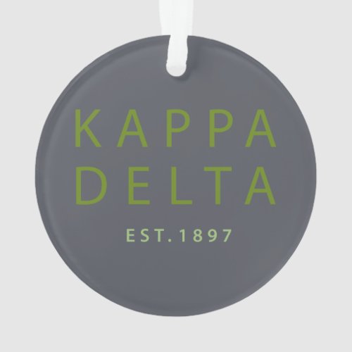 Kappa Delta Modern Type Ornament