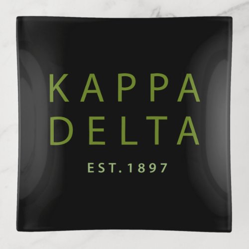 Kappa Delta Modern Type Trinket Tray