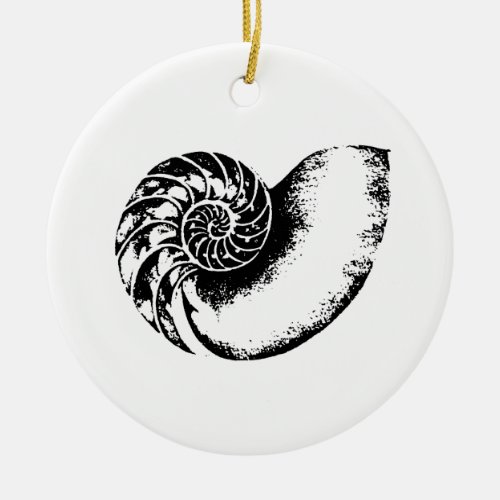 Kappa Delta Nautilus Ceramic Ornament
